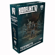 Konflikt '47: Tottenrotte Platoon Commanders & Bodyguards - Konflikt '47 Tottenrotte Platoon Commanders and Bodyguards wargame box featuring dark futuristic soldier miniatures in.