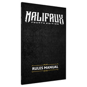 Malifaux 4th Edition: Malifaux Core Rulebook (PREORDER) - Black hardcover book titled "Malifaux Fourth Edition" with white Gothic-style text and "Rules Manual" in gold at the bottom.