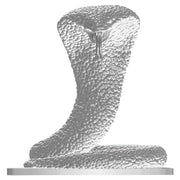 D&D Nolzur's Marvelous Miniatures: Polar Serpent - Unpainted plastic miniature of coiled serpent with raised hood and textured scales for tabletop gaming.