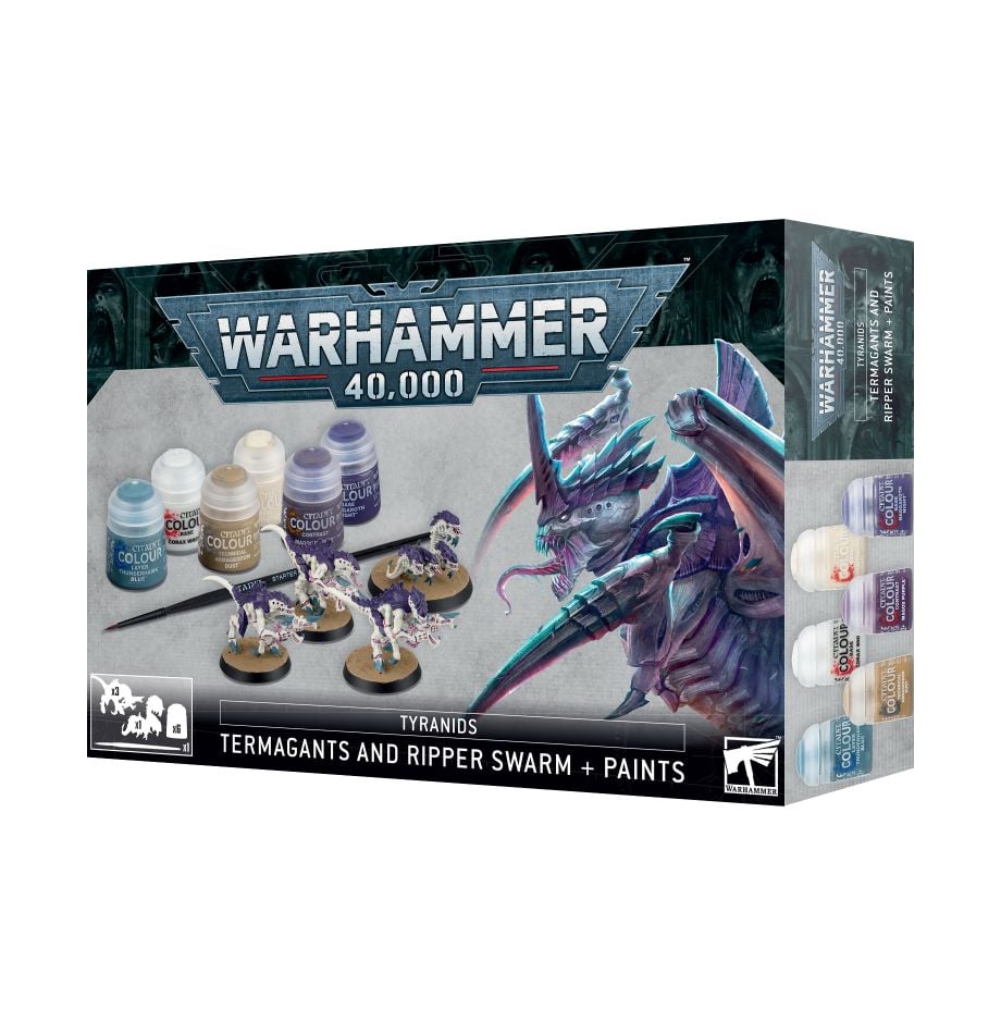 Warhammer 40,000 Tyranids Termagants and Ripper Swarm Paints Box