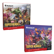 Magic: The Gathering - Marvel Super Heroes Scene Box Set - The Gathering Marvel Super Heroes Scene Box Set with vibrant superhero artwork, featuring Hulk, Captain America, and other.