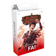 Flesh and Blood: Silver Age Chapter 2 Deck - Fai - Flesh and Blood Silver Age Chapter 2 Deck featuring fiery character Fai on red and white packaging.