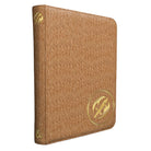 D&D Class Premium Campaign Journal - Fighter Class (PREORDER) - Brown textured hardcover journal with rounded corners and gold embossed fighter class emblem on front and spine.