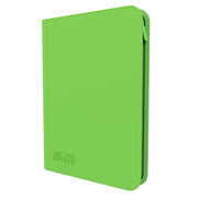 Arcane Fortress 9-Pocket Zippered Binder: Neon Color - Green - Neon green zippered binder with smooth cover and Arcane Fortress logo embossed on front.