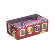 Squaroes Arkhive 800+: My Little Pony Friendship is Magic: Barn Collector's Case - Rectangular collectible deck box shaped like a red barn with green window shutters and My Little Pony characters in the.