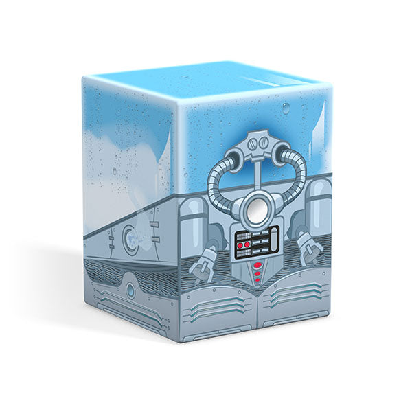 Squaroes 100+ Boulder: Batman: Gotham City - Mr. Freeze - Light blue and gray rectangular deck box with Mr. Freeze-themed robotic design and control panel details.