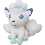 Pokémon All Star Collection - Alolan Vulpix Plush, 7" - White and light blue plush Alolan Vulpix with six tails and ice-blue paws, 7 inches tall.