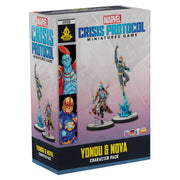 Marvel Crisis Protocol: Yondu & Nova - Marvel Crisis Protocol Yondu & Nova miniatures game box featuring colorful character illustrations on a light background.