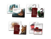 The Great Wall: Ancient Beasts Expansion - Ancient Beasts, featuring illustrated mythical creatures and text on white backgrounds with red accents.