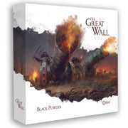The Great Wall: Black Powder Expansion - Black Powder Expansion showing large black powder cannons firing with soldiers in dark armor standing behind them amid a.
