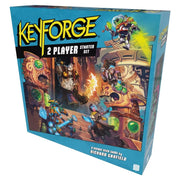 KeyForge 2-Player Starter - Colorful KeyForge 2-Player Starter board game box featuring fantasy artwork with robots and creatures in a dynamic battle.