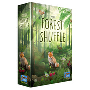 Forest Shuffle - Forest Shuffle card game box with green forest background, fox illustration, and leafy accents.