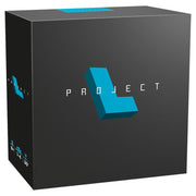 Project L - Black square box with a blue 3D letter "L" and white text reading "Project L" in minimalist style.