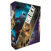 UNLOCK! Exotic Adventures - Colorful rectangular box for Unlock! Exotic Adventures cooperative game featuring adventurous and exotic-themed artwork with