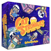 CatStronauts: The Board Game - Colorful board game box featuring cartoon cats in astronaut suits floating in space with planets and satellites.