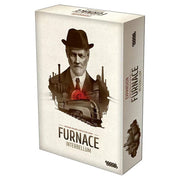 Furnace: Interbellum Expansion - Interbellum Expansion box with sepia-toned portrait of a man in a suit and hat, industrial train and factory silhouette.