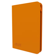Arcane Fortress 9-Pocket Zippered Binder: Neon Color - Orange - Neon orange zippered binder with rounded corners and smooth matte finish, embossed logo on front.