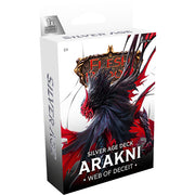 Flesh and Blood: Silver Age Chapter 2 Deck - Arakni, Web of Deceit - Flesh and Blood Silver Age deck box featuring dark, shadowy figure with red claw-like accents and flowing cape design.