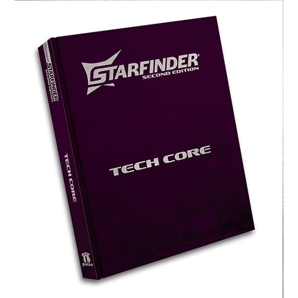 Starfinder 2E: Tech Core, Special Edition (PREORDER) - Dark purple hardcover book titled Starfinder 2E Special Edition Tech Core with silver embossed text.