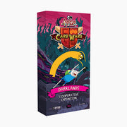 Adventure Time Card Wars: DarkLands Cooperative Expansion (PREORDER) - Tall rectangular box with dark purple and pink fantasy landscape, featuring Adventure Time Card Wars logo and a character.
