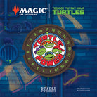 Magic the Gathering: Token Set - Teenage Mutant Ninja Turtles (PREORDER) - Round life counter dial featuring Teenage Mutant Ninja Turtles logo and green numbered track on dark background.