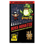 Boss Monster: 10th Anniversary Edition - Boss Monster 10th Anniversary Edition card game box with pixel art hero and green monster on black background.