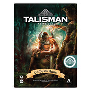 Talisman: Nemesis - Call of the Hunt (PREORDER) - Dark fantasy board game box featuring a warrior holding a sword in a forest with glowing orange light and a wolf in the.