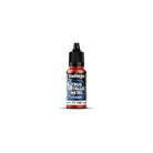Vallejo True Metallic Metal Airbrush: Ruby Red (18ml) - Small bottle of Vallejo True Metallic Metal Airbrush paint in vibrant ruby red with black cap and detailed label.