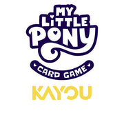 My Little Pony: Friendship Eternal Collectible Cards - Moon Edition Series 4 - 5 Pack Collector Box (PREORDER) - My Little Pony Card Game logo in white and dark purple, Kayou logo in bold yellow letters on white background.