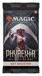 Magic: the Gathering - Phyrexia All Will Be One - Set Booster Pack - The Gathering Phyrexia All Will Be One featuring a red and white armored humanoid on the front.