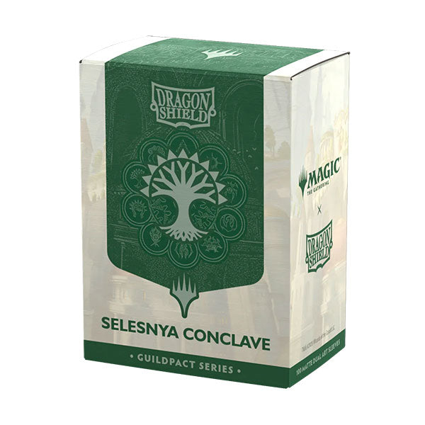 Dragon Shield Dual Sleeves 100ct Box - MTG Guildpact Series - Selesnya Riftgate Dragon Shield Dual Sleeves 100ct Box - MTG Guildpact Series - Selesnya Riftgate