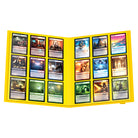 Ultimate Guard 18-Pocket FlexXFolio 360 Portfolio: Teenage Mutant Ninja Turtles - Swamp - Yellow 18-pocket trading card portfolio open displaying two pages of cards with colorful fantasy and sci-fi artwork.