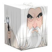 Squaroes Boulder 100+: The Lord of the Rings - Saruman (PREORDER) - Square deck box featuring stylized illustration of Saruman with white hair, beard, and staff on matte finish.