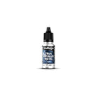Vallejo True Metallic Metal Light: Sterling Silver (18ml) - Small clear plastic bottle with black dropper cap, labeled Vallejo True Metallic Metal Light Sterling Silver paint, 18ml.