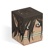 Squaroes 100+ Boulder: Attack on Titan - Attack Titan (PREORDER) - Cube puzzle featuring a detailed illustration of Attack Titan's face with intense eyes and sharp teeth on black and beige.