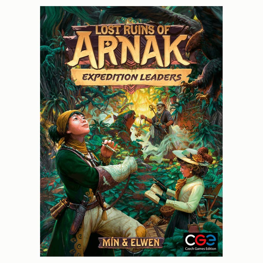 Lost Ruins Of Arnak: Expedition Leaders - Lost Ruins of Arnak Expedition Leaders board game box featuring two explorers in jungle setting with torch and map.