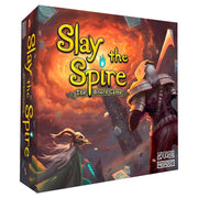 Slay the Spire: The Board Game - Slay the Spire board game box with fantasy warrior and creature artwork in fiery orange and dark tones.
