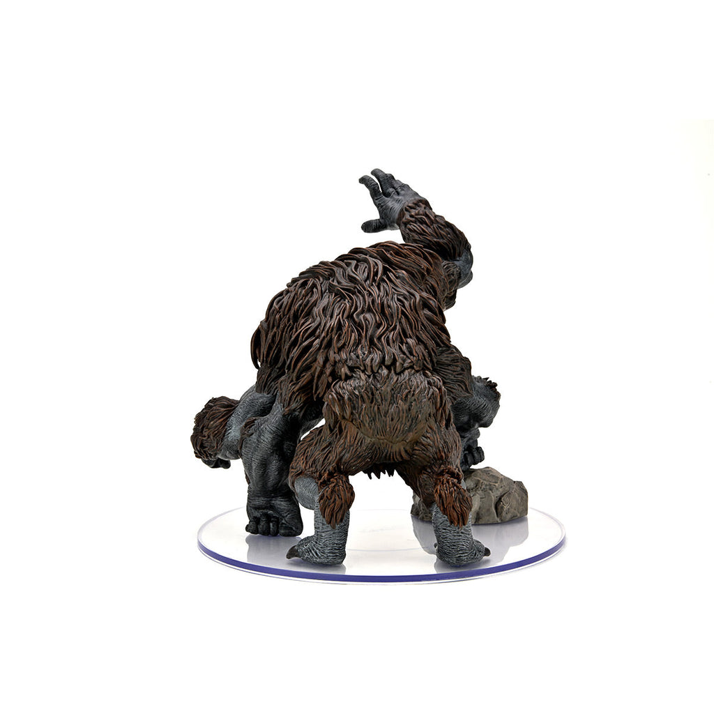 Critical Role Mini: Monsters of Wildemount - Udaak Premium Figure - Brown fur-covered monstrous figure with muscular dark limbs on a clear round base.