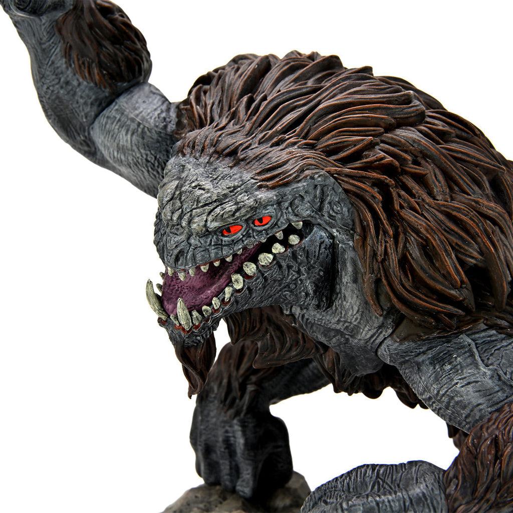 Critical Role Mini: Monsters of Wildemount - Udaak Premium Figure - Gray and brown monster figure with red eyes, sharp teeth, and textured fur detailing.