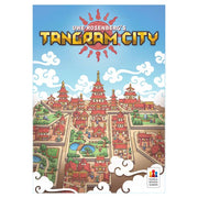 Tangram City - Colorful game box featuring an illustrated bird’s-eye view of a vibrant city with intricate buildings and winding pathways.