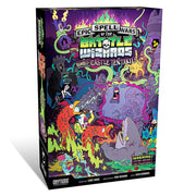 Epic Spell Wars of the Battle Wizards II Rumble at Castle Tentakill - Purple box with colorful fantasy artwork featuring wizards, monsters, and tentacles for a card party game.