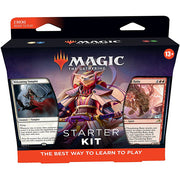 Magic: The Gathering - 2022 Arena Starter Kit - The Gathering 2022 Arena Starter Kit box showing fantasy artwork and two card images with dark purple and red packaging.