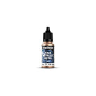 Vallejo True Metallic Metal Light: Rusty Metal (18ml) - 18ml plastic bottle of Vallejo True Metallic Metal Light paint in rusty metal color with black cap and blue label.
