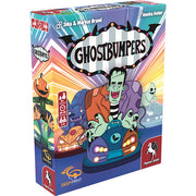 Ghostbumpers (PREORDER) - Colorful board game box featuring cartoon ghosts and a Frankenstein character driving a bumper car with the title.