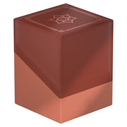 Ultimate Guard Boulder 100+: Shogun's Journey Part 3 - Kousei - Rectangular two-tone deck box with matte reddish-brown top and copper-colored bottom featuring a geometric emblem on the lid.