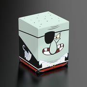 Squaroes 100+ Boulder: SpongeBob Squarepants - Pirate Squidward - Rectangular deck box featuring a light blue lid with ventilation holes and a pirate Squidward face on the front and sides.