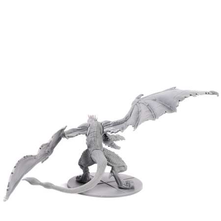 Dark Souls Mini: Guardian Dragon - Gray sculpted mini figurine of a dragon with spread wings and detailed scales on a round base.