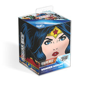 Squaroes: 100+ Deckbox - DC- Justice league- Wave I- Wonder Woman - Square-shaped deck box featuring Wonder Woman artwork with bold colors and DC branding.