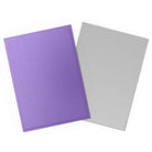 Dragon Shield Dual Sleeves 100ct Box - Matte Nebula & Silver (PREORDER) - Matte card sleeves in purple and silver, rectangular and smooth textured, designed for protecting trading cards.