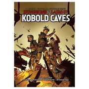 Dungeons & Lairs: Kobold Caves (PREORDER) - Fantasy-style book cover with four kobold characters wielding weapons amid a dark, cave-like background.